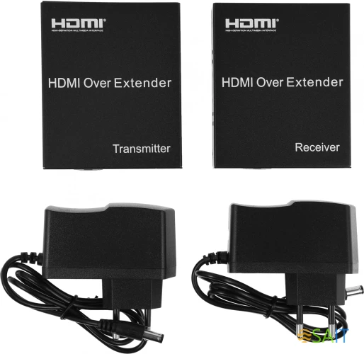 Набор адаптеров аудио-видео Premier 5-877-2 HDMI (f)/RJ45 черный