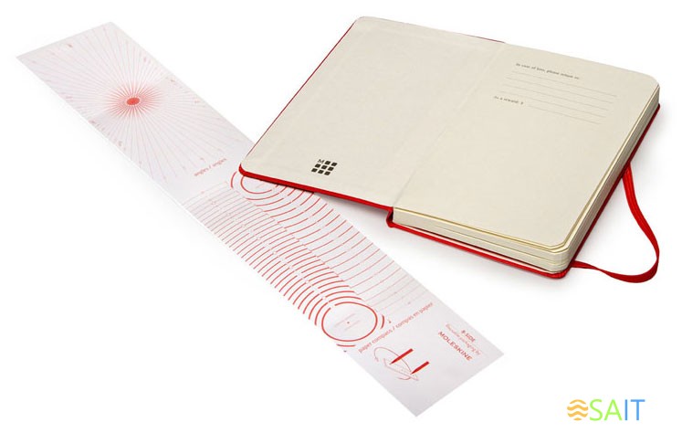 Блокнот для рисования Moleskine ART SKETCHBOOK ARTQP063R Large 130х210мм 104стр. твердая обложка красный