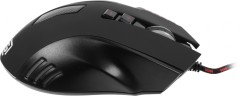 Мышь Оклик 806G черный/красный оптическая 3200dpi USB 8but (1431646)