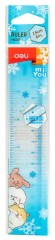 Линейка Deli EH655 miYou полистирол дл.15см ассорти двухсторонняя шкала (упак.:1шт)
