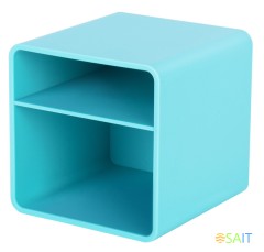 Подставка Deli NS011Blue Nusign 2отд. для письменных принадлежностей 84х84х86мм синий пластик