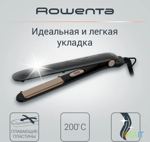 Выпрямитель Rowenta SF1627F0 32Вт серый/бежевый макс.темп.:200С покрытие:кератин-турмалиновое (1830008182)