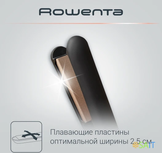 Выпрямитель Rowenta SF1627F0 32Вт серый/бежевый макс.темп.:200С покрытие:кератин-турмалиновое (1830008182)
