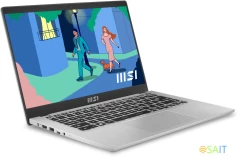 Ноутбук MSI Modern 14 C12MO-1086XRU Core i3 1215U 16Gb SSD512Gb Intel UHD Graphics 14" IPS FHD (1920x1080) Free DOS silver WiFi BT Cam (9S7-14J111-1086)