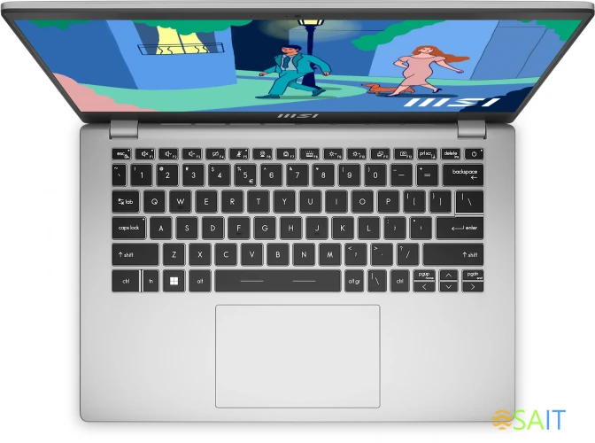 Ноутбук MSI Modern 14 C12MO-1086XRU Core i3 1215U 16Gb SSD512Gb Intel UHD Graphics 14" IPS FHD (1920x1080) Free DOS silver WiFi BT Cam (9S7-14J111-1086)