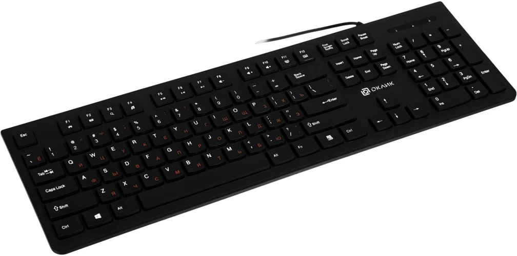 Клавиатура Оклик 505M черный USB slim (1196544)