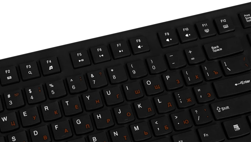 Клавиатура Оклик 505M черный USB slim (1196544)