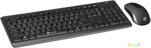Клавиатура + мышь Оклик 270M клав:черный мышь:черный USB беспроводная (337455)