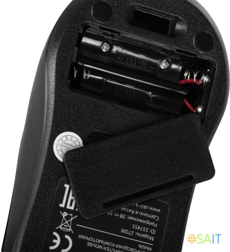 Клавиатура + мышь Оклик 270M клав:черный мышь:черный USB беспроводная (337455)