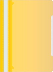 Папка-скоросшиватель Бюрократ -PS-K20YEL A4 прозрач.верх.лист карм.на лиц.стор. пластик желтый 0.12/0.16