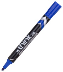 Маркер перманентный Deli EU10130 Think скошенный пиш. наконечник 1.5-5мм синий