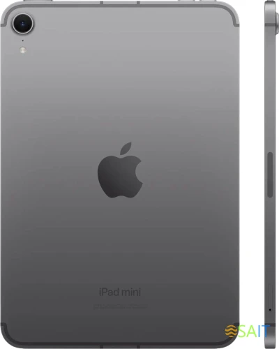 Планшет Apple iPad mini 2024 A2995 A17 Pro 6С RAM8Gb ROM128Gb 8.3" IPS 2266x1488 5G eSIM iOS серый космос 12Mpix 12Mpix BT WiFi 9hr