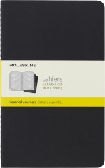 Блокнот Moleskine CAHIER JOURNAL QP317 Large 130х210мм обложка картон 80стр. клетка черный (3шт)