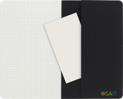 Блокнот Moleskine CAHIER JOURNAL QP317 Large 130х210мм обложка картон 80стр. клетка черный (3шт)