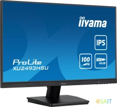 Монитор Iiyama 23.8" ProLite XU2493HSU-B6 черный IPS LED 1ms 16:9 HDMI M/M матовая 250cd 178гр/178гр 1920x1080 100Hz DP FHD USB 3кг