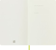 Блокнот Moleskine CLASSIC SOFT QP616C2 Large 130х210мм 192стр. линейка мягкая обложка лайм