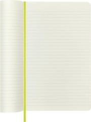 Блокнот Moleskine CLASSIC SOFT QP616C2 Large 130х210мм 192стр. линейка мягкая обложка лайм