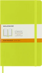 Блокнот Moleskine CLASSIC SOFT QP616C2 Large 130х210мм 192стр. линейка мягкая обложка лайм