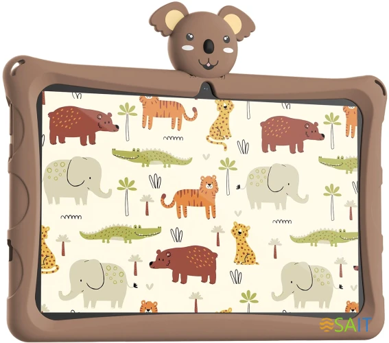 Планшет Digma Kids A10 SC9863A (1.6) 8C RAM2Gb ROM32Gb 10.1" IPS 1280x800 4G 1Sim Android 11.0 Go коричневый 2Mpix 0.3Mpix BT WiFi microSD 128Gb GPRS EDGE 5000mAh 6hr 24hrs