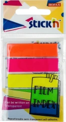 Закладки самокл. пластиковые Stick`n 27084 45x12мм 5цв.в упак. 20лист