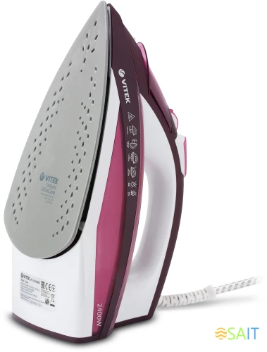Утюг Vitek VT-1215 2400Вт розовый