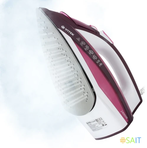 Утюг Vitek VT-1215 2400Вт розовый
