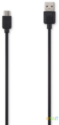 Кабель Buro BU-USB-AC-1M-3A USB (m)-USB Type-C (m) 1м черный