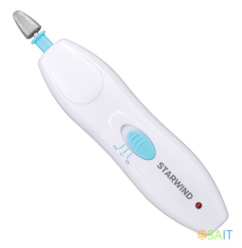 Маникюрно-педикюрный набор Starwind SMS 4050 насадок в компл.:10шт белый/синий