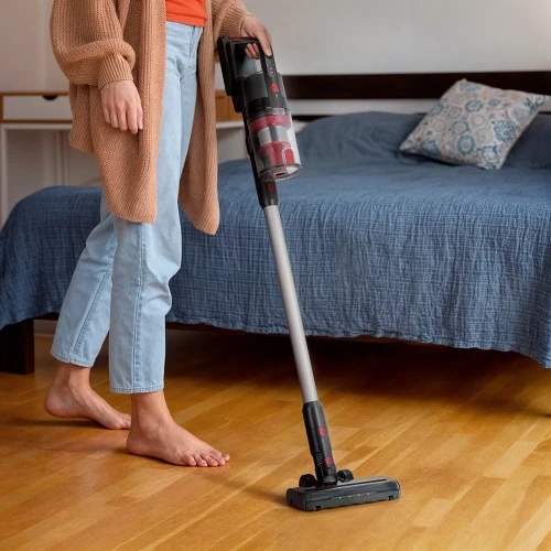 Пылесос ручной Kitfort КТ-5225 165Вт черный/красный