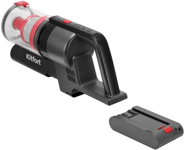 Пылесос ручной Kitfort КТ-5225 165Вт черный/красный