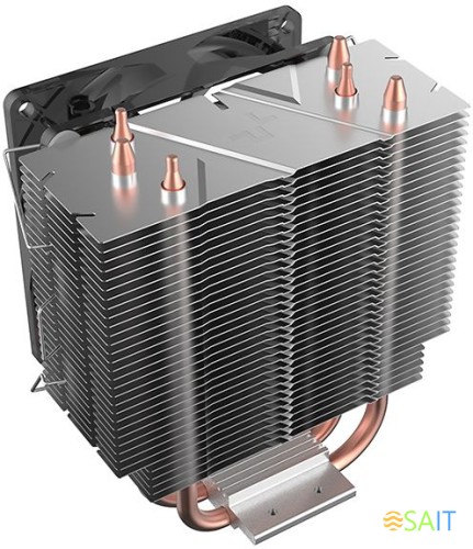 Устройство охлаждения(кулер) Deepcool Gammaxx 300 Fury Soc-AM5/AM4/1200/1700/1851 черный 4-pin 18-21dB Al+Cu 130W 435gr Ret (DP-MCH3-GMX300F)