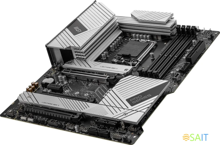 Материнская плата MSI PRO Z790-A MAX WIFI Soc-1700 Intel Z790 4xDDR5 ATX AC`97 8ch(7.1) 2.5Gg RAID+HDMI+DP