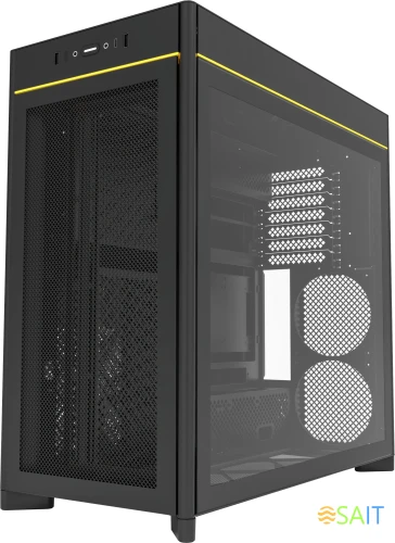 Корпус Montech HS01 черный без БП ATX 11x120mm 2x140mm 2xUSB3.0 audio bott PSU