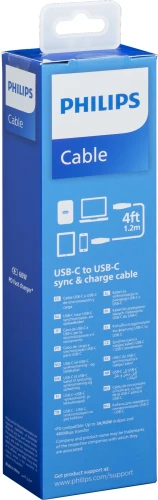 Кабель Philips DLC8601 USB Type-C (m)-USB Type-C (m) 1.2м белый коробка (упак.:1шт)