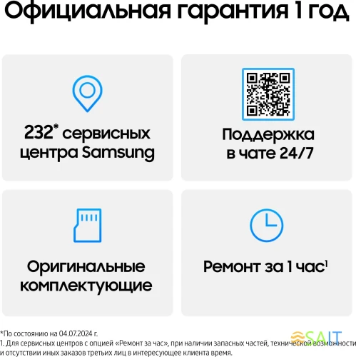 Смартфон Samsung SM-A165F Galaxy A16 128Gb 4Gb черный моноблок 3G 4G 2Sim 6.7" 1080x2340 Android 14 50Mpix 802.11 a/b/g/n/ac NFC GPS GSM900/1800 GSM1900 A-GPS microSD max1024Gb