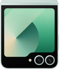 Смартфон Samsung SM-F741B Galaxy Z Flip 6 256Gb 12Gb мятный раскладной 3G 4G 1Sim 6.7" 1080x2640 Android 14 50Mpix 802.11 a/b/g/n/ac/ax NFC GPS GSM900/1800 GSM1900 Protect