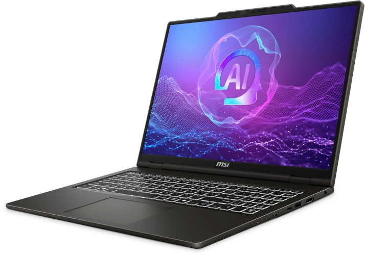 Ноутбук MSI Venture 16 AI+ A2HMG-050RU Core Ultra 7 255H 32Gb SSD1Tb Intel Arc 140T 16" OLED 2K (2048x1280) Windows 11 Pro grey WiFi BT Cam (9S7-261221-050)