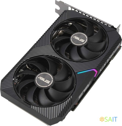 Видеокарта Asus PCI-E 4.0 DUAL-RTX3060-O12G-V2 LHR NVIDIA GeForce RTX 3060 12Gb 192bit GDDR6 1837/15000 HDMIx1 DPx3 HDCP Ret