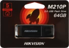 Флеш Диск Hikvision 64GB M210P HS-USB-M210P/64G USB2.0 черный