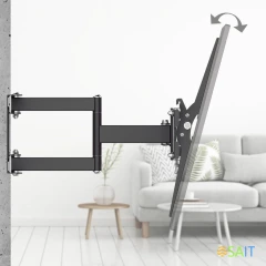Кронштейн для телевизора Hama 00220829 черный 32"-65" макс.35кг настенный поворотно-выдвижной и наклонный