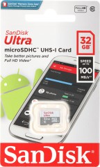 Флеш карта microSDHC 32GB Sandisk SDSQUNR-032G-GN3MN Ultra w/o adapter
