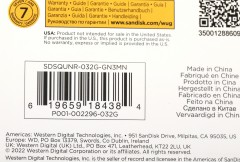 Флеш карта microSDHC 32GB Sandisk SDSQUNR-032G-GN3MN Ultra w/o adapter