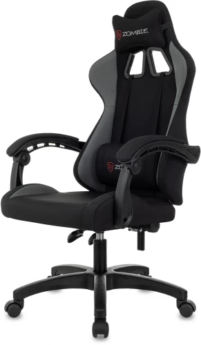 Кресло игровое Zombie Void черный/серый с подголов. крестов. пластик