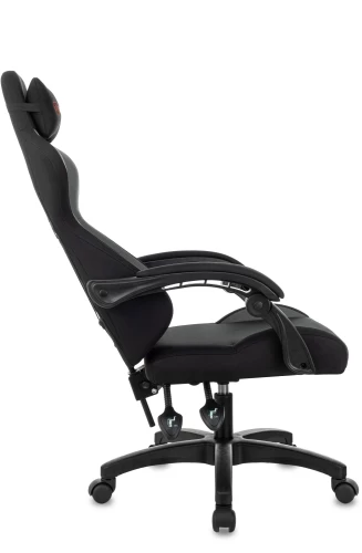 Кресло игровое Zombie Void черный/серый с подголов. крестов. пластик