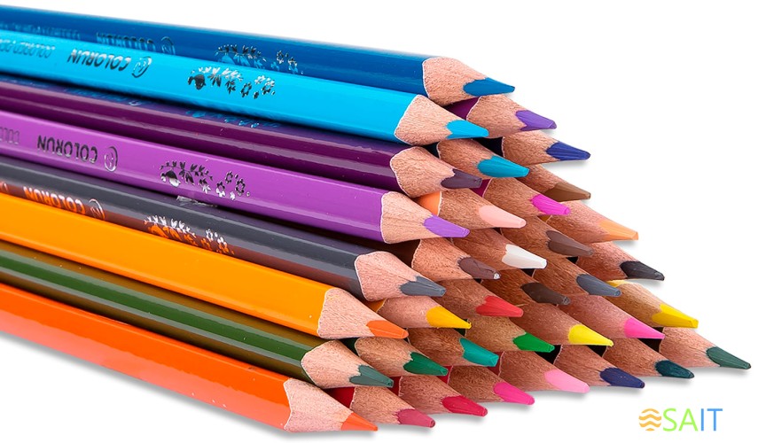 Карандаши цв. Deli EC00330 ColoRun трехгран. тополь 36цв. коробка/европод. (36шт)