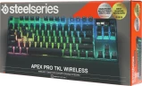 Клавиатура Steelseries Apex Pro TKL Wireless (2023) механическая черный USB for gamer LED (подставка для запястий) (64865)