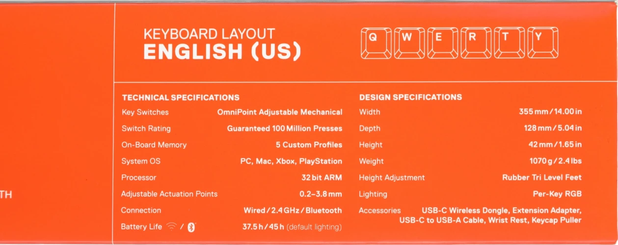 Клавиатура Steelseries Apex Pro TKL Wireless (2023) механическая черный USB for gamer LED (подставка для запястий) (64865)