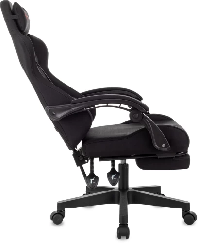Кресло игровое Zombie Shadow черный Neo Black с подголов. крестов. пластик подст.для ног пластик черный