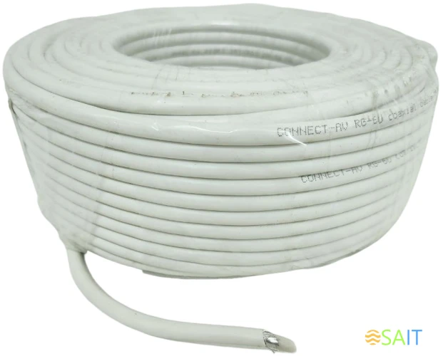 Кабель Premier CONNECT-AV RG-6/U CCS WT 50м. белый (21-321 50)