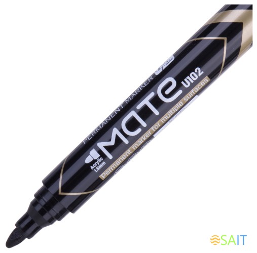 Маркер перманентный Deli EU10220 Mate круглый пиш. наконечник 1.5мм черный